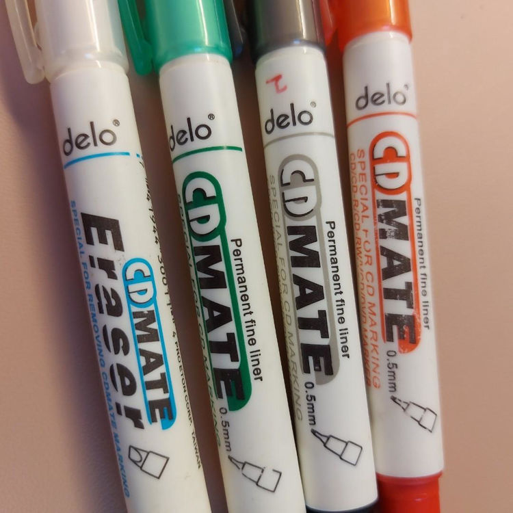 Picture of 0169 DELO CD MARKER PERMANENT FINE LINER 0.5MM NAVY BLUE